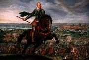 unknow artist Gustavus Adolphus of Sweden at the Battle of Breitenfeld oil painting on canvas